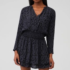 RAILS - JASMINE MINI DRESS GREY ANIMAL PRINT SIZE MEDIUM